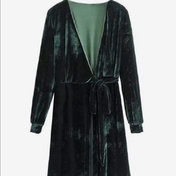 Goodnight Macaroon Dresses & Skirts - Green Velvet MIDI dress/Holiday Perfect/Runs Small